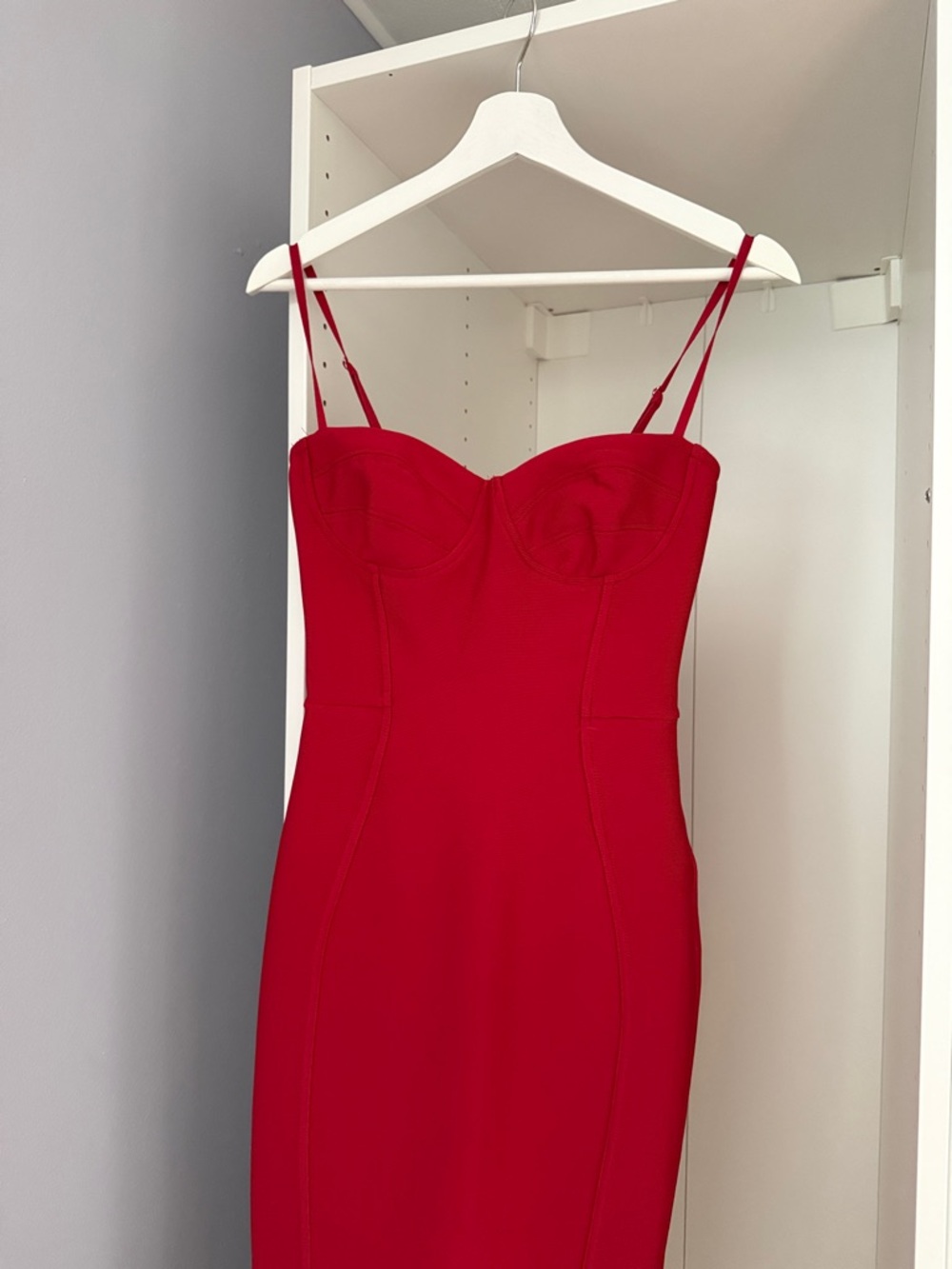 Fashion Nova Red Bustier Bodycon Dress - Picture 4 of 9
